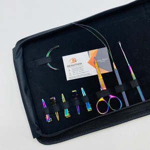 คีมต่อผมลูกปัดขนาดเล็กสีรุ้งแบบมืออาชีพอุปกรณ์ต่อผมสำหรับต่อผม - Product Image 2