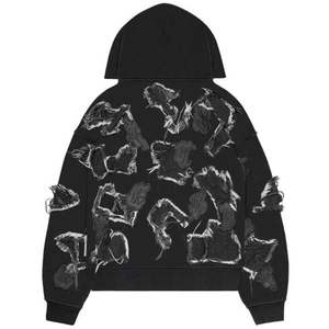 Sudaderas de invierno de ajuste regular para hombre con capucha desgastadas de diseño único más vendidas precio al por mayor bordado 3D - Product Image 1