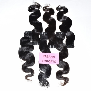 Vente en gros d'extensions de cheveux humains naturels indiens 100% Remy cuticules alignées non transformées - Product Image 1