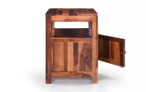 ASHOKA-Mesa auxiliar de madera maciza, elegante, diseño clásico, muebles multifuncionales, duraderos, perfectos para sala de estar, dormitorio y oficina - Product Image 5