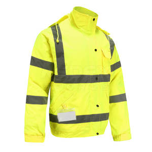 เสื้อแจ็กเก็ตความปลอดภัยสะท้อนแสงมองเห็นได้ชัดเจนในการก่อสร้าง - Product Image 5