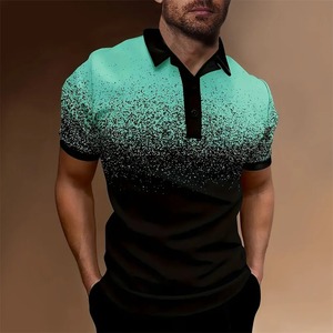 New <b>3D</b> <b>Printed</b> Wholesale Polo T-Shirt Customize Breathable Men's Polo Shirts Stylish 100% Organic Cotton Polo Shirts - Product Image 2