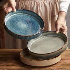 Plato de Cerámica Clásico para Cocina y Comedor, Plato de Cerámica Elegante para Presentación en Mesa, Restaurantes y Uso Doméstico - Product Image 2