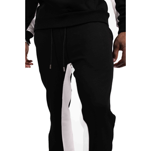 100% coton polaire hommes hiver survêtement bouffée impression à capuche Flare survêtement pantalon ensemble bouffée impression à capuche Flare pantalon survêtement costume - Product Image 5