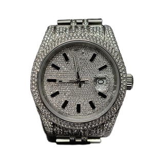 Nouveau 2024 top marque hip hop montre de luxe glacé vvs moissanite hip hop montre moissanite vvs diamant montre pour hommes - Product Image 1