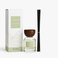 Coffrets de diffuseurs à bâtonnets de marque privée 100 ml avec collier noir, écologiques, parfum personnalisé