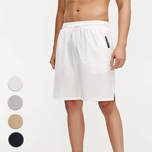 Pantalones cortos de gimnasio para hombre, pantalones de entrenamiento de secado rápido con cordón, para correr, Fitness, patrón sólido, deportes atléticos, Jogger - Product Image 1