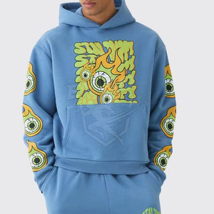 ชุดวอร์มแขนยาวพิมพ์ลายสกรีนสำหรับผู้ชาย แฟชั่นเสื้อผ้าผ้าฝ้าย พิมพ์ลายสกรีน - Product Image 3