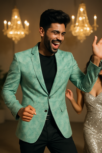 Vêtements ethniques pour hommes et femmes, tissu dobby tissé, poids moyen, costume en taffetas 3 pièces, tissus teints, sherwani, vêtement jodhpuri, spécial - Product Image 3