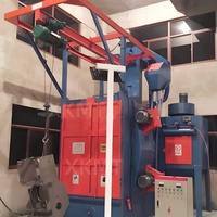 Machine de sablage automatique à double crochet Q37 XKMT, équipement de nettoyage à billes d'acier contrôlé par PLC pour bouteilles de GPL