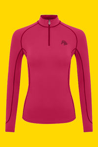 Pantalones de montar sin costuras rosas de alta calidad para mujer, nueva tendencia, camisa de capa Base de tela elástica de 4 vías para niñas ecuestres - Product Image 4