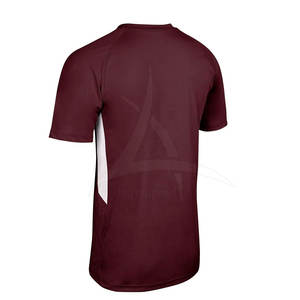 เสื้อซอฟต์บอลคุณภาพสูง แห้งเร็ว ระบายอากาศได้ดี สวมใส่สบาย ผลิตจากโพลีเอสเตอร์ 100% คอวี สีและโลโก้ปรับแต่งได้ตามต้องการ รับผลิตแบบ OEM - Product Image 2