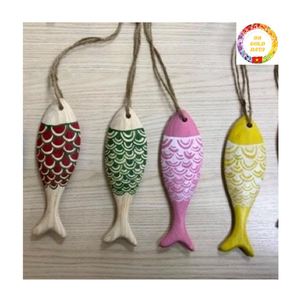 Wooden <b>Fish</b> Figurine Handmade Vietnam Rustic Craft Home Decor Perfect for Gift Shops Collectors and Resorts - Product Image 6