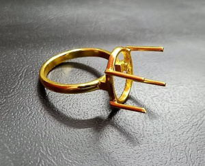 Nouvelle Arrivée Véritable Argent Sterling 925 7x9mm Ovale Trey Blanc Réglage Semi-Mount Blanc Réglage Bijoux Faits À La Main Fabrique - Product Image 2