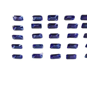 AAA พลอย tanzanite ทรงหลวม7X5มม. ได้รับการรับรอง IGI สีธรรมชาติสีฟ้าแวววาว - Product Image 1