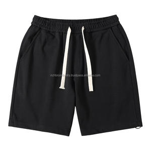 กางเกงกีฬาผู้ชายย้อนยุคฤดูร้อนสไตล์อเมริกันใหม่ไซส์ XS ผ้าคอตตอนแท้ทรงตรงมีเชือกรูดสำหรับผู้ชาย - Product Image 2