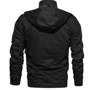 Vente en gros d'usine de haute qualité Veste de sport softshell pour hommes grande taille Vêtements d'extérieur à col montant avant Respirant et écologique - Product Image 4