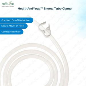 Healthandyoga gutflo thép không gỉ Enema Kit lớp ống tái sử dụng hợp vệ sinh ruột làm sạch hệ thống bền Dễ sử dụng - Product Image 5