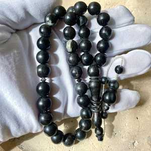 Cuerno de oración islámico elegante hecho a mano Tasbih con diseño islámico tradicional tacto real personalizable para hombres y mujeres - Product Image 3