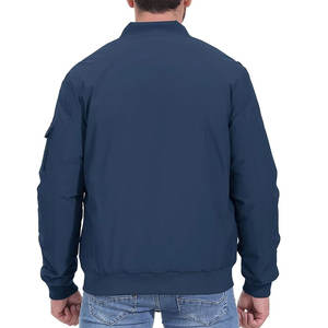 Venta caliente Oem Custom Bomber Chaquetas Hombres Ropa informal Hombres Bomber Jacket Hecho en Pakistán Tela genuina Bomber Chaquetas para hombres - Product Image 2
