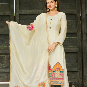 Nouvelle Robe de Mariage Formelle pour Femme en Coton Pur Shimar avec Broderie Faite Main - Coupe Ample Séchage Rapide - Product Image 4