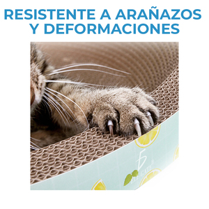 Moderna e Lussuosa Tiragraffi Grande per Gatti in Cartone Reversibile con Letto Interattivo in Legno e Giocattolo, Cuccia per Gatti in Materiale Sisal - Product Image 3