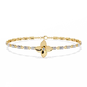 Fabulous 18K <b>Gold</b> Lab Grown Diamond Bracelet & <b>Bangle</b> Luxurious Jewelry Accessory - Product Image 3