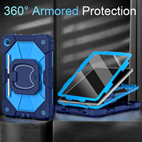 Étui de protection robuste antichoc en PC et silicone avec support pour tablette Samsung Galaxy Tab A11 Plus A9 Plus 11 pouces