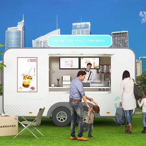 รถเข็นขายอาหารติดถนนรถเข็นขายอาหารเคลื่อนที่เคลื่อนที่ได้มีอุปกรณ์ครบครัน - Product Image 4