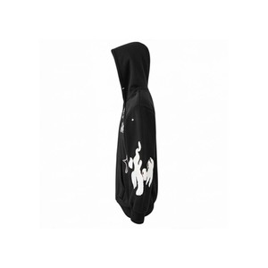 Sweat à capuche personnalisé imprimé avec motifs graphiques, en molleton écologique, col roulé, pour hommes et femmes, style streetwear décontracté, automne, fabriqué à 100% à partir de matériaux écologiques - Product Image 6