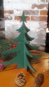 UTILISATEUR ARBRE DE NOËL DÉCORATION ÉCOLOGIQUE CADEAU FAIT MAIN Arbre en bois ornemental Fabriqué en cerisier un arbre pour toute saison - Product Image 4