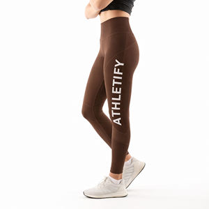 Leggings de yoga skinny taille élastique régulière contour du corps tissu super doux et idéal pour un usage quotidien - Product Image 1