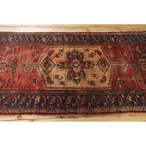 Tapis turc vintage 3,3x6,6 pieds, tapis en laine à accents rouges - Product Image 3