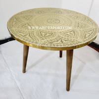 Table marocaine élégante conception antique grand mobilier de salon Table marocaine Table basse unique faite à la main la plus vendue
