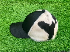 Chapeaux de luxe sportifs et professionnels en cuir de vachette naturel noir et blanc, casquettes en poil de vache de qualité supérieure, respirantes, imperméables et ajustables - Product Image 6