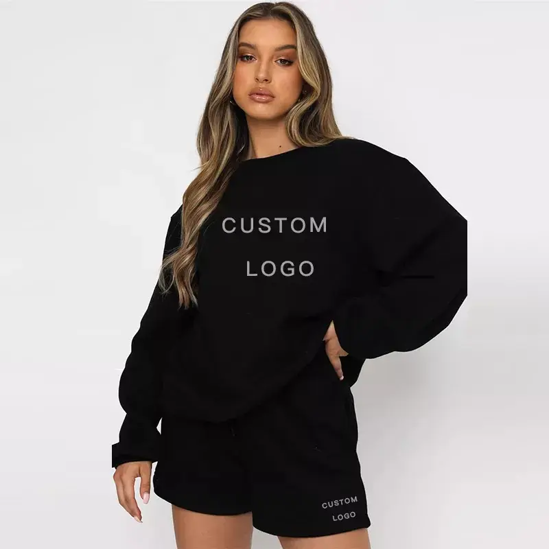 Phụ Nữ Mùa Thu Mùa Đông Tracksuit 2 Mảnh Thiết Lập Của Phụ Nữ Hoodies Thiết Lập Thời Trang Dạo Phố Hoddies Mặc