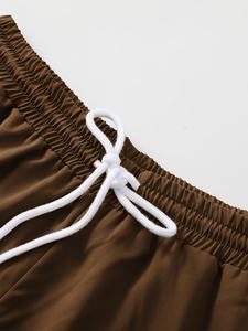 Vente en gros de t-shirts et shorts de course à pied en coton respirant pour hommes ensembles de t-shirts et de shorts de couleur contrastée pour la vente en ligne - Product Image 6