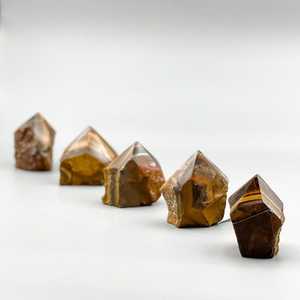 Meilleure qualité oeil de tigre cristal Quartz Points naturel poli guérison amour tour pour l'énergie Feng Shui décor à la maison - Product Image 5