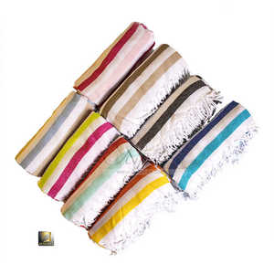 Quick Dry <b>Lightweight</b> Turkish Cotton <b>Beach</b> <b>Towel</b> Soft Touch Summer Essential Sand Resistant Woven Surface Premium Hammam Texture - Product Image 2