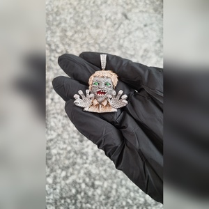 Pendentif Moissanite en or massif 10 carats de qualité supérieure CP005 10K M VVS2 Brillant Cut Charm Jewelry Trendy Party Direct Manufacturer Export - Product Image 5