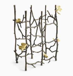 Plateaux décoratifs floraux en acier inoxydable et laiton à la mode et bols de supports à gâteaux pour comptoirs et dessus de table dans la pièce maîtresse de la maison - Product Image 2