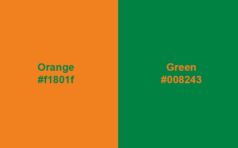 Orange & Green