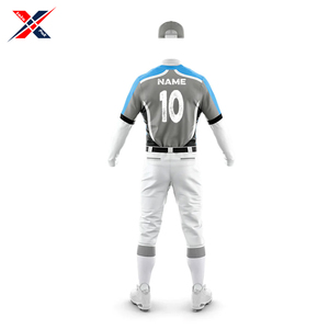 Équipe de sublimation numérique à prix d'usine portez votre propre conception d'impression la plus récente uniforme de baseball sportif de bonne qualité - Product Image 3