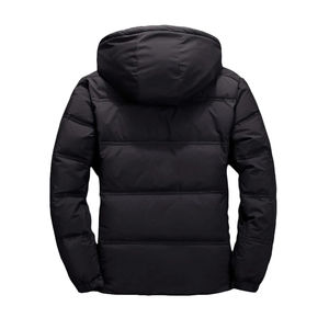 <b>Men's</b> High Quality Formal <b>Winter</b> Jacket Windproof and Warm Woolen Sportswear Zipper Closure Down <b>Coat</b> With Washed Technics - Product Image 5