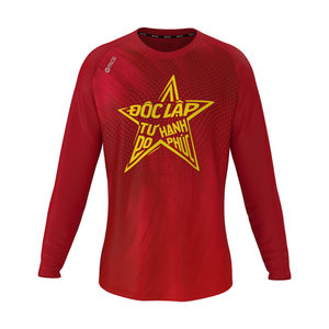 T-shirt d'entraînement à manches longues pour homme - Tissu tricoté 100% polyester avec impression par sublimation - Product Image 3