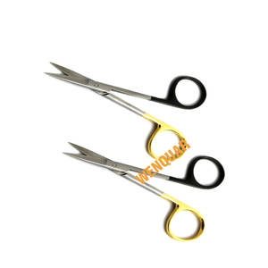 Hot Iris Ciseaux En Acier Inoxydable or anneau chirurgical Haute Instruments Médecin hôpital utilisation Échantillon Gratuit Cast Expédition Rapide - Product Image 6