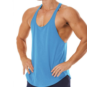 Camiseta sin mangas para hombre con logotipo personalizado con alta calidad/servicio OEM Camiseta sin mangas de entrenamiento transpirable para hombre - Product Image 1