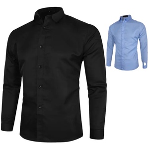 Chemise de travail ignifuge à manches longues, douce, unisexe, coupe ample, col rond, impression de logo personnalisée, coton/polyester de bonne qualité - Product Image 1