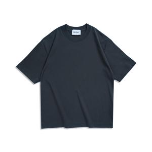 เสื้อยืดคอกลมแขนสั้นทรงโอเวอร์ไซส์สำหรับผู้ชาย ผ้าฝ้าย 100% เนื้อหนา พิมพ์ลายสกรีนโลโก้ด้านหน้าแบบกำหนดเอง ขอบตัดสีตัดกัน เป็นมิตรต่อสิ่งแวดล้อม - Product Image 5