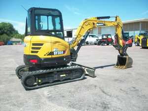 Mini-excavatrice Sany SY35U d'occasion de haute qualité, année 2022, avec moteur Yanmar, boîte de vitesses et roulements, en stock, à vendre - Product Image 5